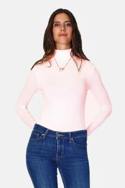 Assuili Sous-pull en Soie mélangée rose