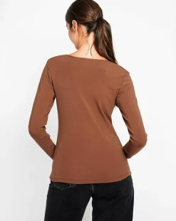 Femme Assuili Sous-pull Marilyne marron