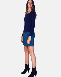 Femme Assuili Sous-pull Senda bleu nuit