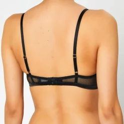 New Huit Soutien-gorge avec armatures en Soie mélangée Captive noir