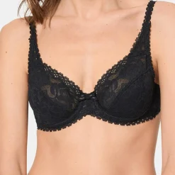 Femme Playtex Soutien-gorge avec armatures Flower Elegance noir