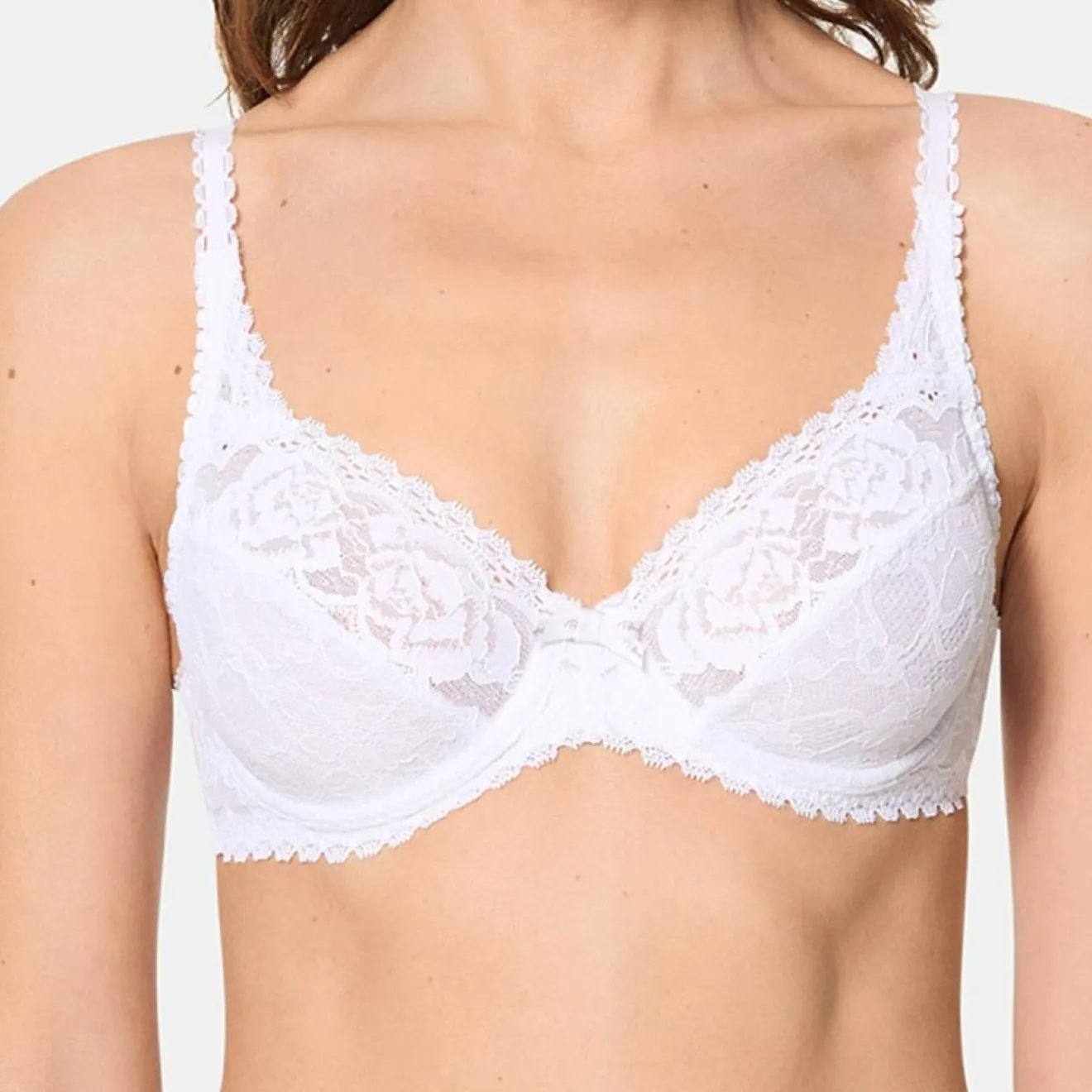 Clearance Playtex Soutien-gorge avec armatures Flower Elegance blanc