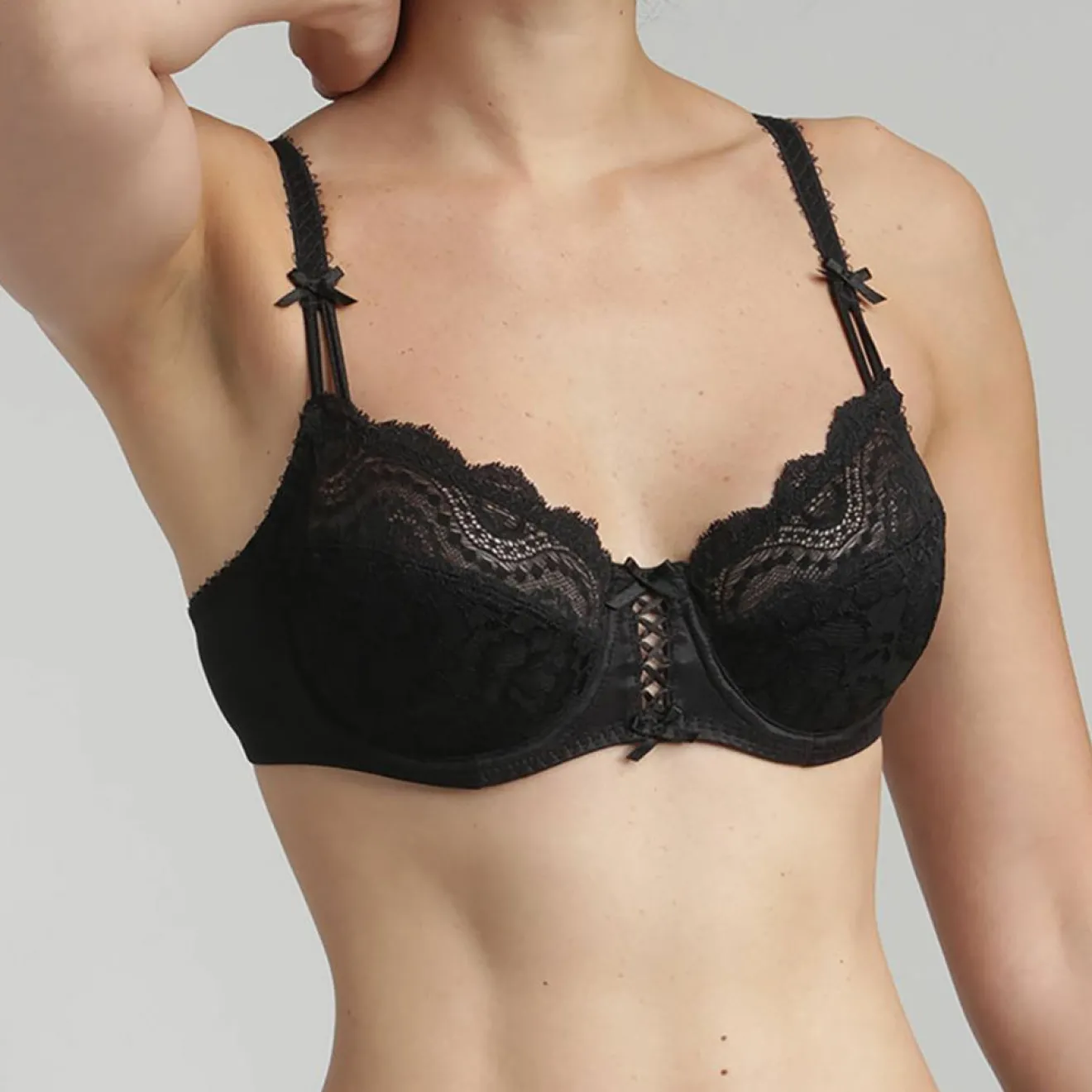 Femme Playtex Soutien-gorge balconnet Flower Elegance noir