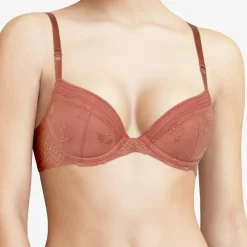 Outlet Chantelle Soutien-gorge coques push-up avec mousse Réaumur rose canyon