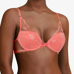 Outlet Chantelle Soutien-gorge coques Push-Up avec mousse Opéra rose goyave