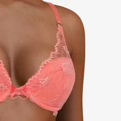 Outlet Chantelle Soutien-gorge coques Push-Up avec mousse Opéra rose goyave