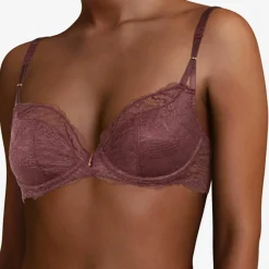 Sale Chantelle Soutien-gorge enveloppant Waltz marron cardinal