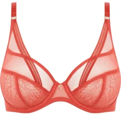 Femme Chantelle Soutien-gorge enveloppant Marceau orange thé épicé