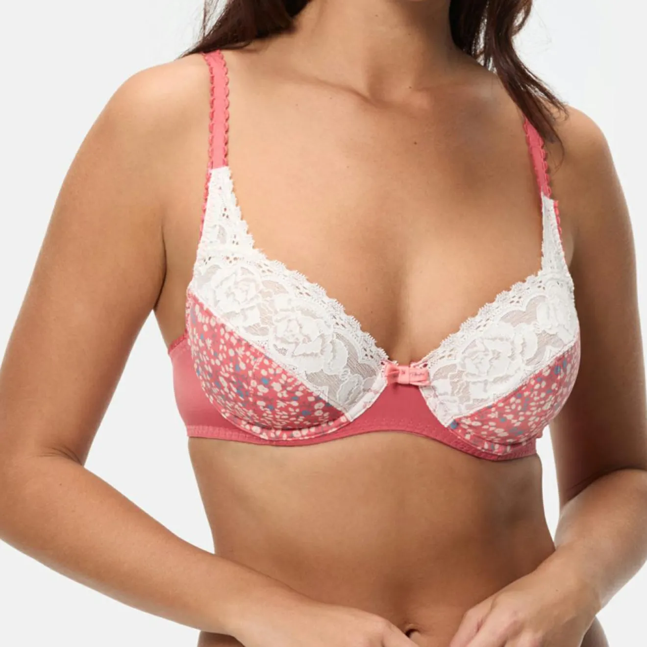 Hot Playtex Soutien-gorge Flower Elegance motif à fleurs rose