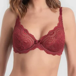 Femme Playtex Soutien-Gorge Flower Elegance rouge carmin