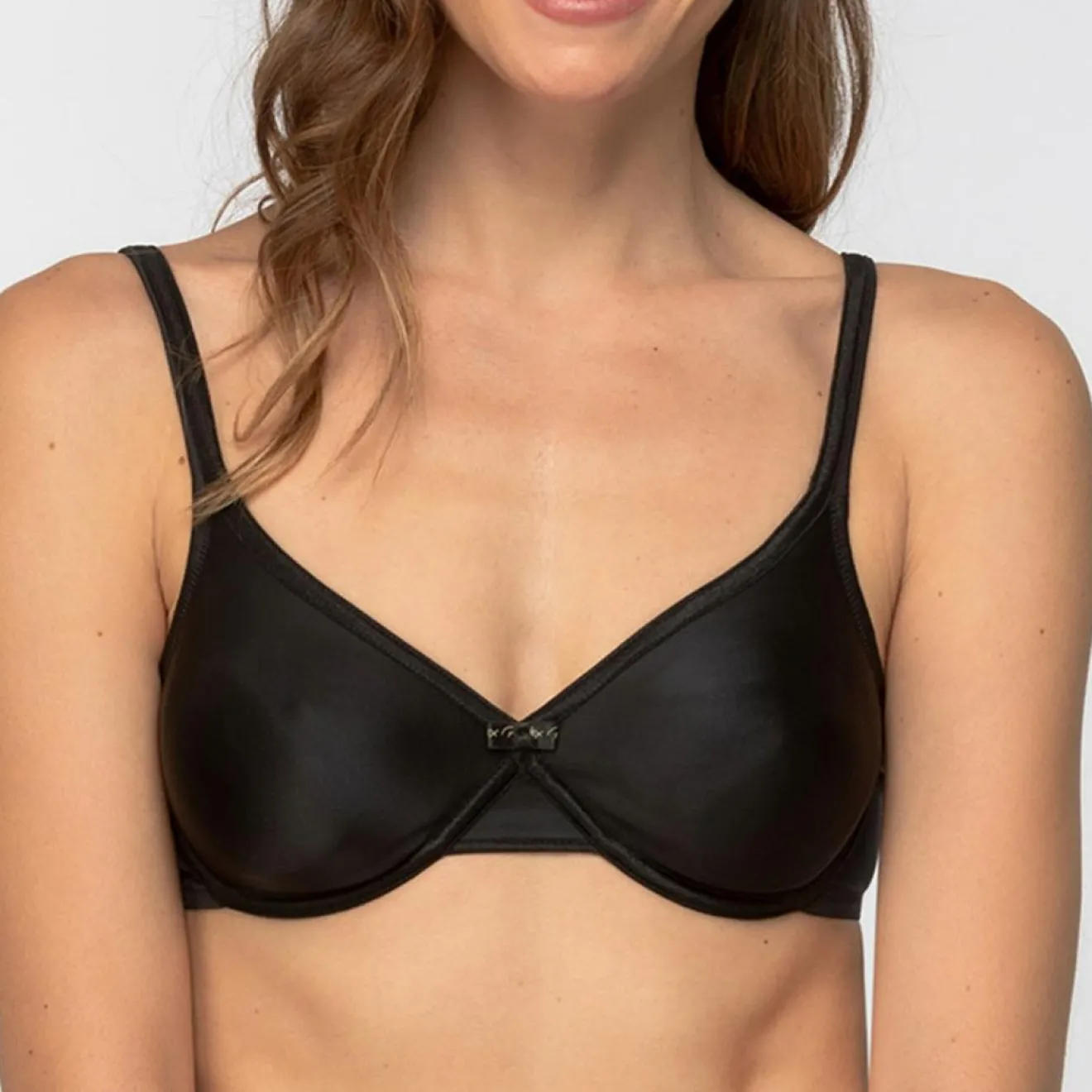 Sale Playtex Soutien-gorge Micro Support effet satiné noir