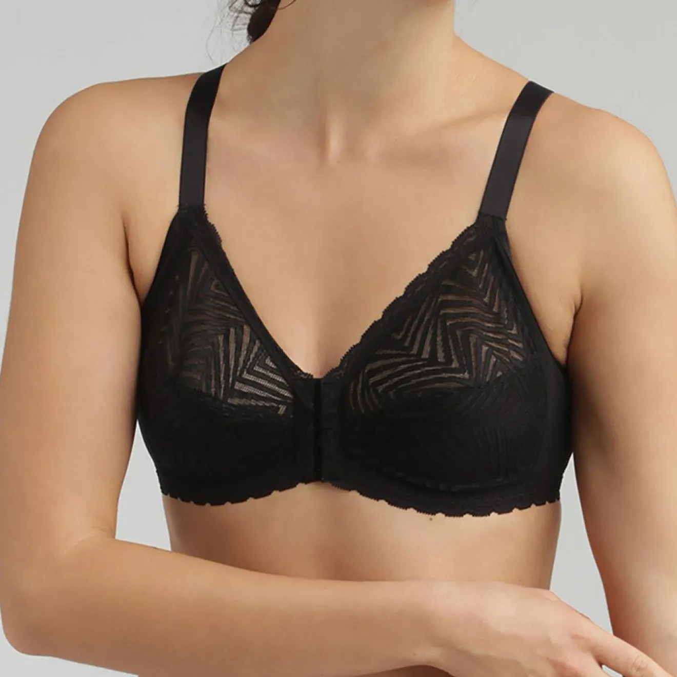 Online Playtex Soutien-gorge ouverture devant sans armatures Ideal Posture noir