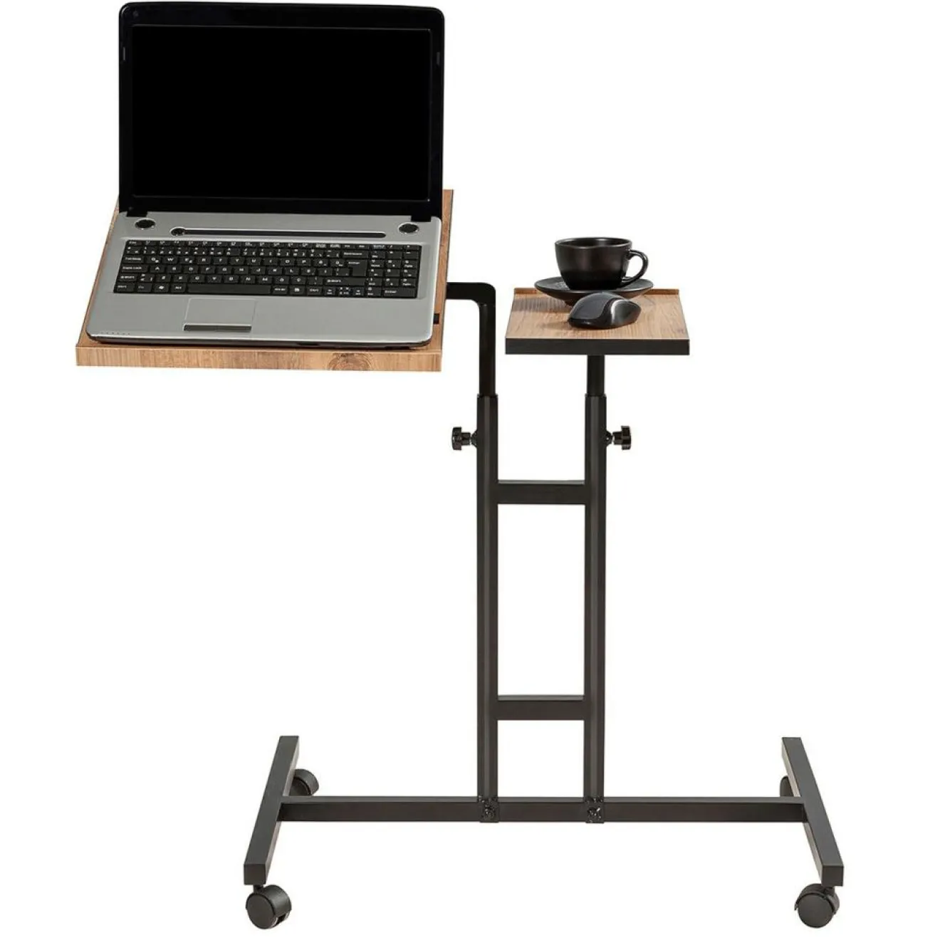 Wooden Art Support ordinateur portable Glen Atlantic bois/noir - 67x87x45.5 cm