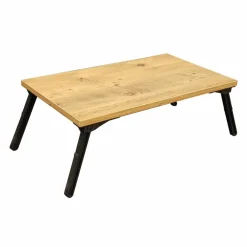 Wooden Art Support pour ordinateur portable Gusto pin/noir - 35x60x24.5 cm