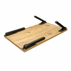 Wooden Art Support pour ordinateur portable Gusto pin/noir - 35x60x24.5 cm