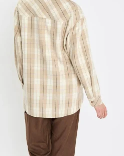 Femme Marc O'Polo Surchemise à carreaux beige