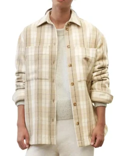 Femme Marc O'Polo Surchemise à carreaux beige