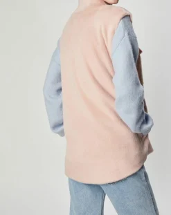 Best Lou Andrea Surchemise en Fausse Fourrure Lily rose poudre