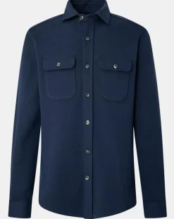 Homme Hackett London Surchemise en Jersey bleue