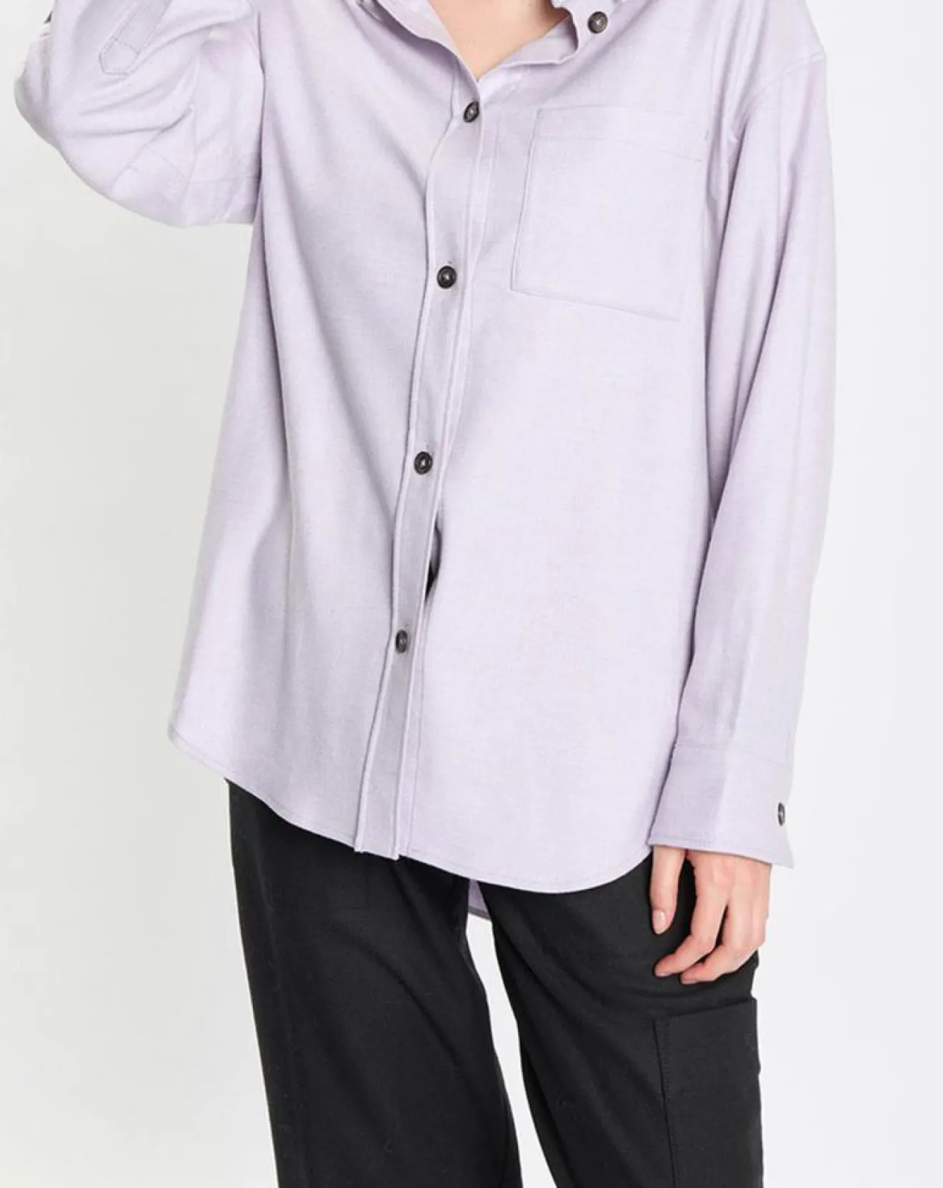 Femme Marc O'Polo Surchemise en Laine mélangée violet clair