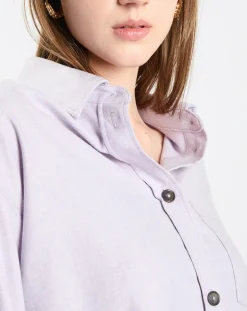 Femme Marc O'Polo Surchemise en Laine mélangée violet clair