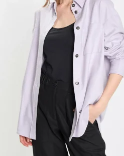 Femme Marc O'Polo Surchemise en Laine mélangée violet clair