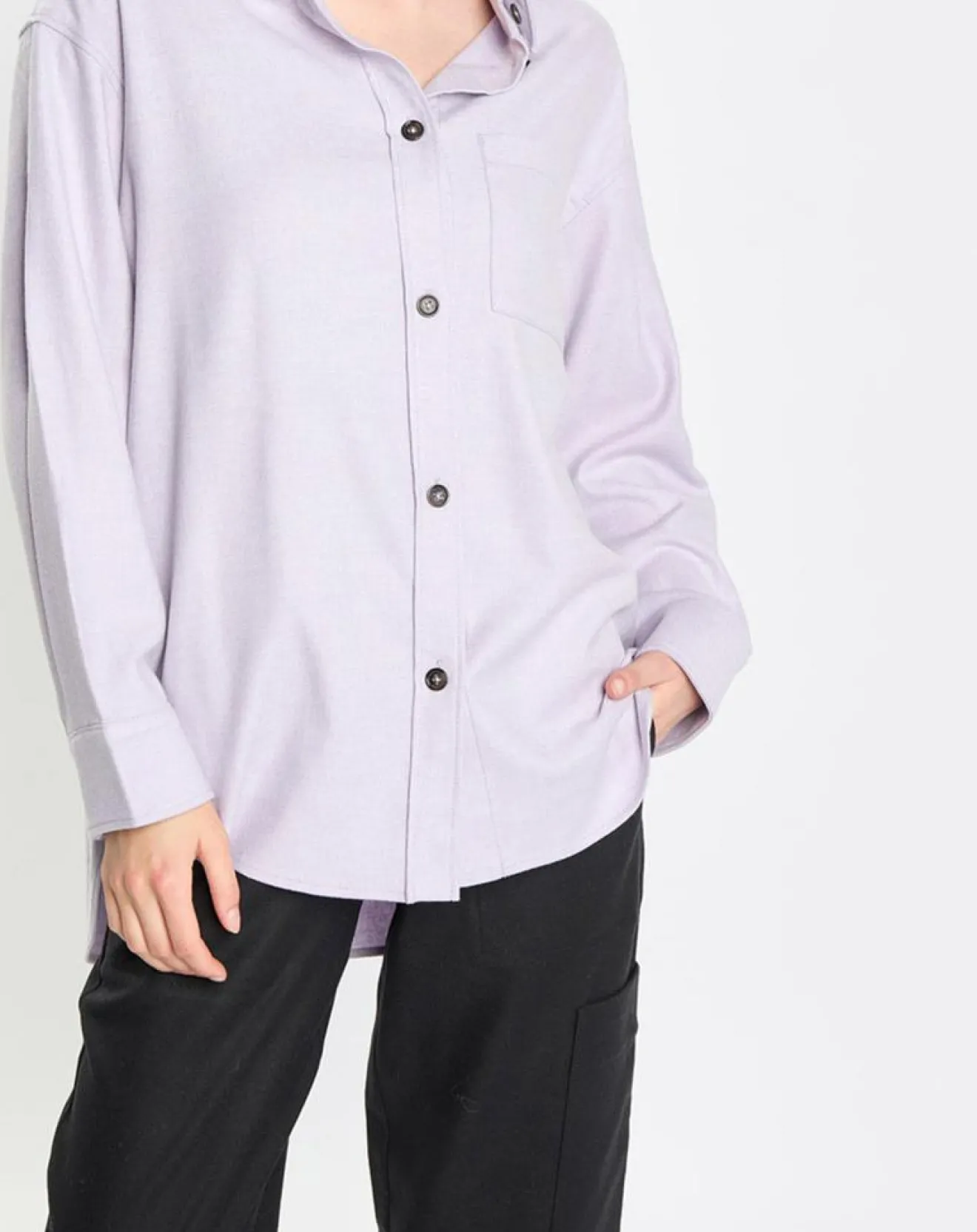 Femme Marc O'Polo Surchemise en Laine mélangée violet clair