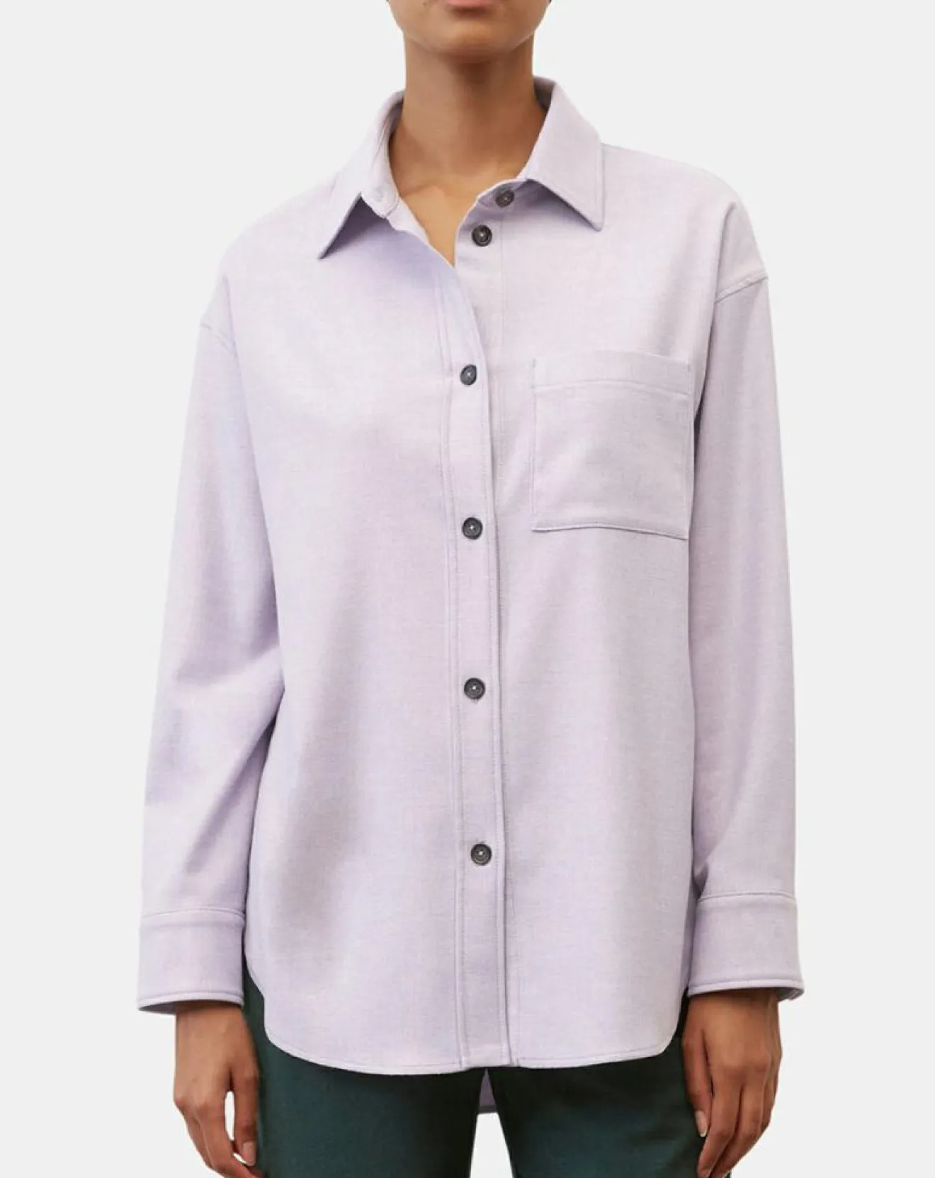Femme Marc O'Polo Surchemise en Laine mélangée violet clair