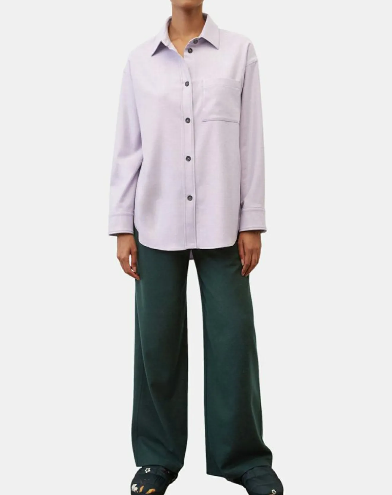 Femme Marc O'Polo Surchemise en Laine mélangée violet clair