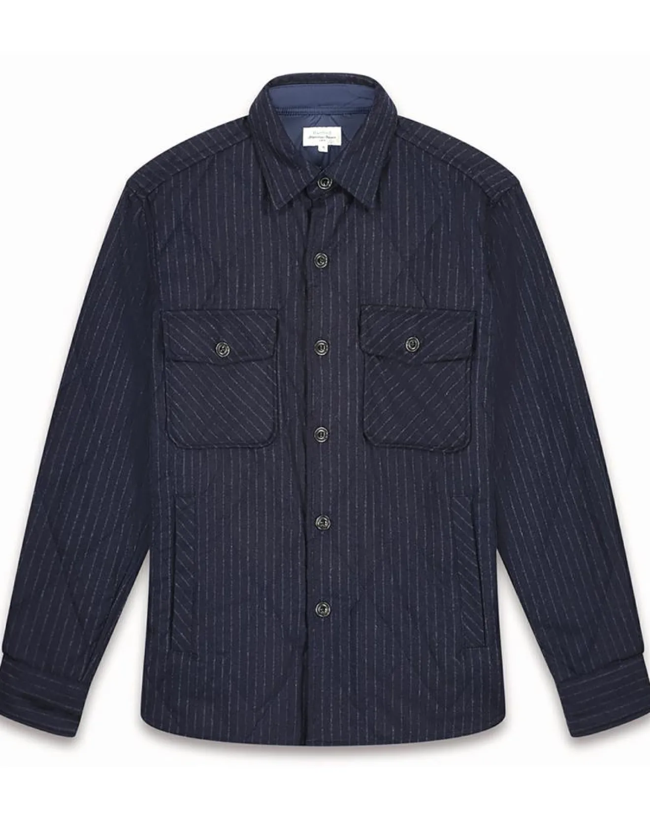 Homme Hartford Surchemise en Laine mélangée Pierre marine