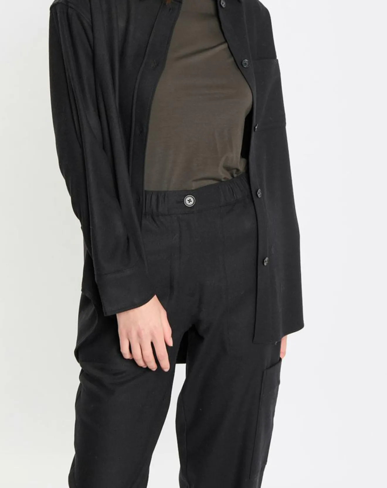 Femme Marc O'Polo Surchemise en Laine mélangée noire