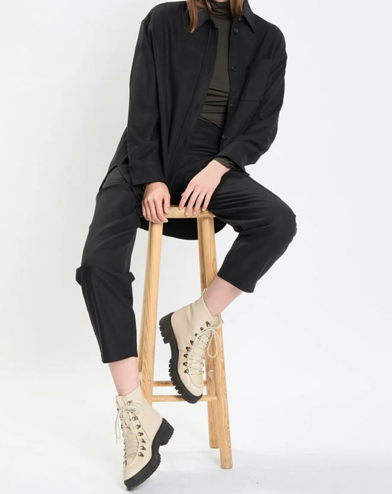 Femme Marc O'Polo Surchemise en Laine mélangée noire