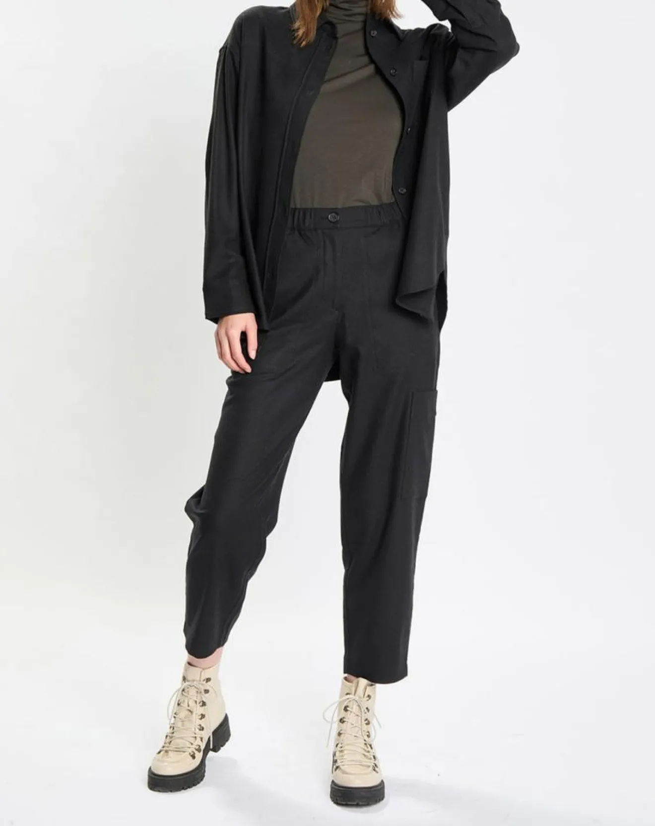 Femme Marc O'Polo Surchemise en Laine mélangée noire