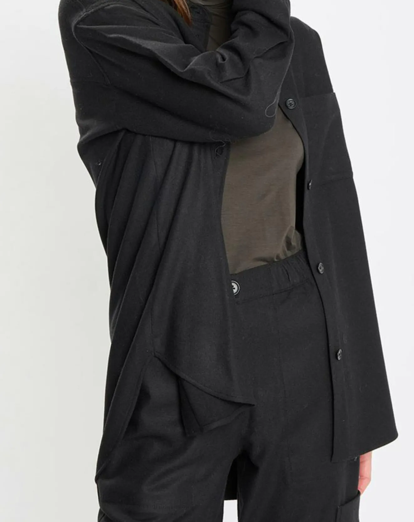 Femme Marc O'Polo Surchemise en Laine mélangée noire