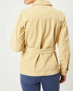 New Caroll Surchemise en Velours côtelé Kala citron