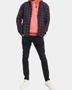 Homme Scotch & Soda Surchemise légère à carreaux bleu marine