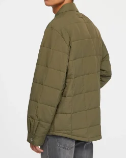 Best Gant Surchemise matelassée kaki