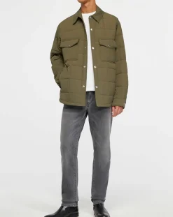 Best Gant Surchemise matelassée kaki