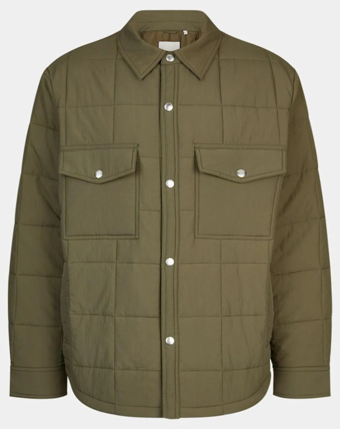 Best Gant Surchemise matelassée kaki