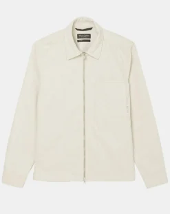 Homme Marc O'Polo Surchemise zippée en Velours milleraies écrue