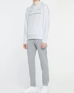 Homme Hackett London Sweat à capuche Aston Martin Racing blanc