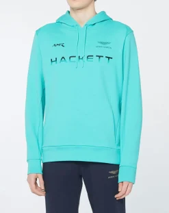 Homme Hackett London Sweat à capuche Aston Martin Racing bleu moyen