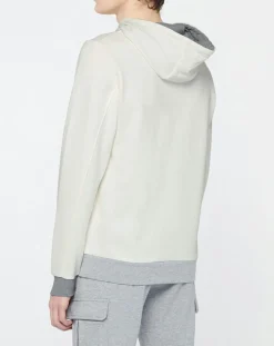 Homme Hackett London Sweat à capuche blanc