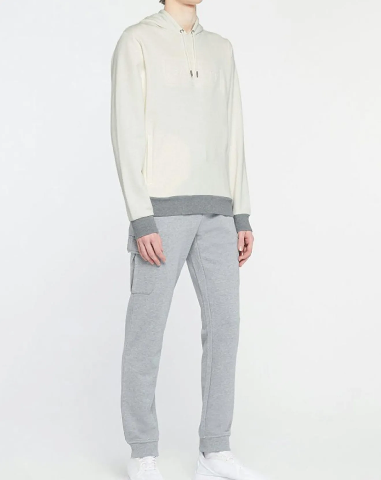 Homme Hackett London Sweat à capuche blanc