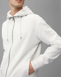 Homme Marc O'Polo Sweat à Capuche Full Zip gris clair