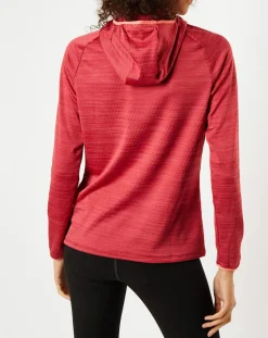 Hot Odlo Sweat à capuche Run Easy Warm rouge