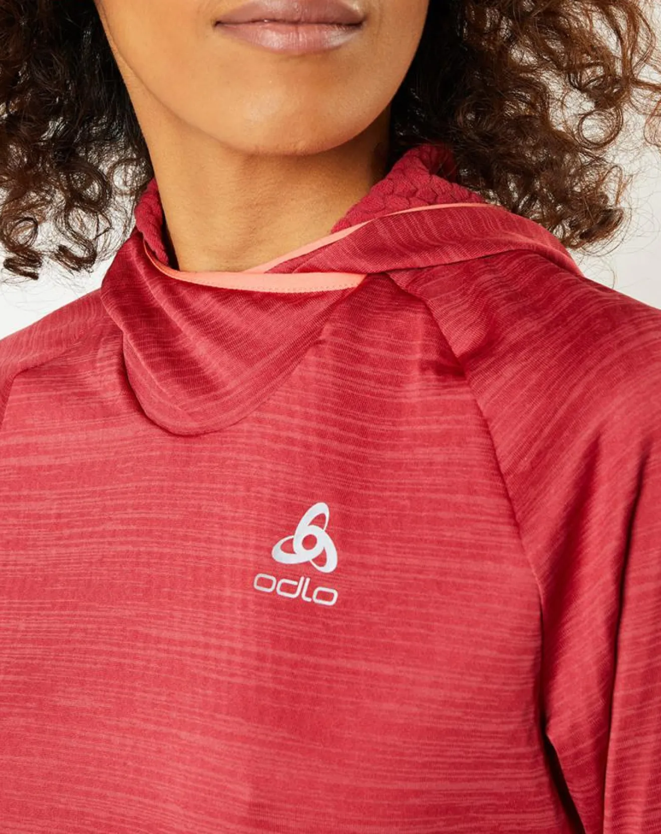 Hot Odlo Sweat à capuche Run Easy Warm rouge