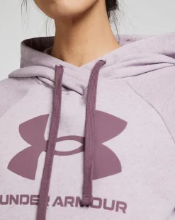Under Armour Sweat à capuche UA Rival Fleece violet parme