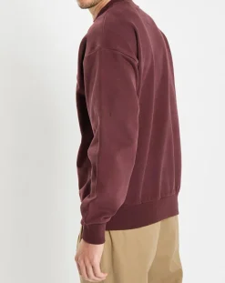 Homme Marc O'Polo Sweat 100% Coton Bio Artwork bordeaux