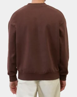Homme Marc O'Polo Sweat 100% Coton Bio Artwork bordeaux